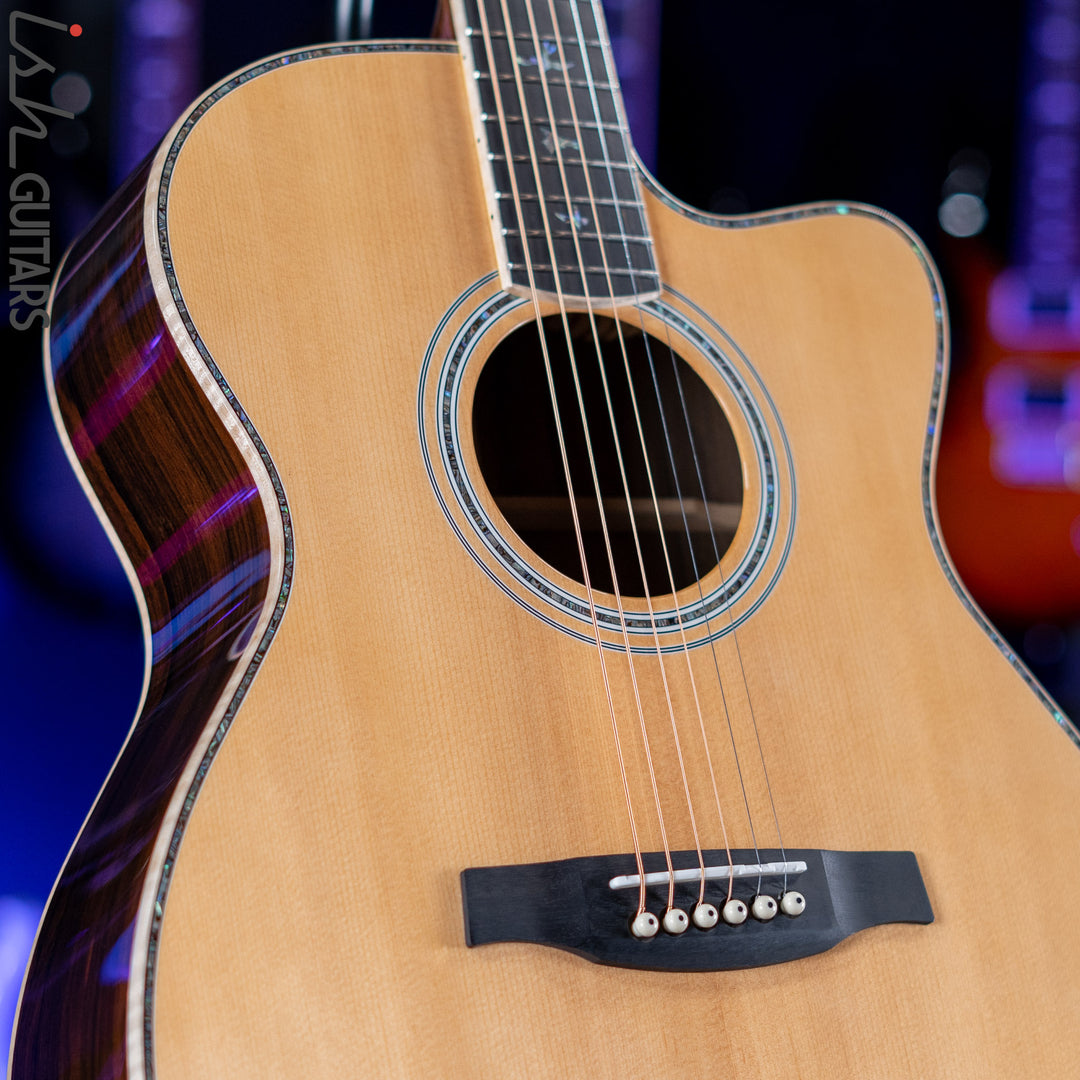 PRS SE A60E Angelus Acoustic Electric Guitar Ziricote Demo