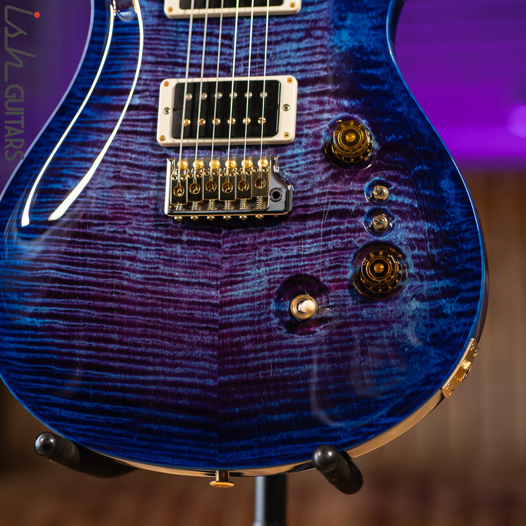 PRS Custom 24 35th Anniversary Violet Blue Burst Wrap 10 Top