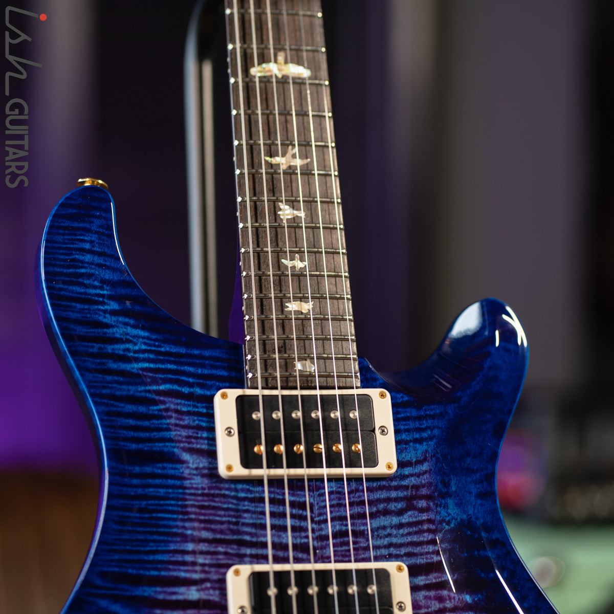 PRS Custom 24 35th Anniversary Violet Blue Burst Wrap 10 Top – Ish