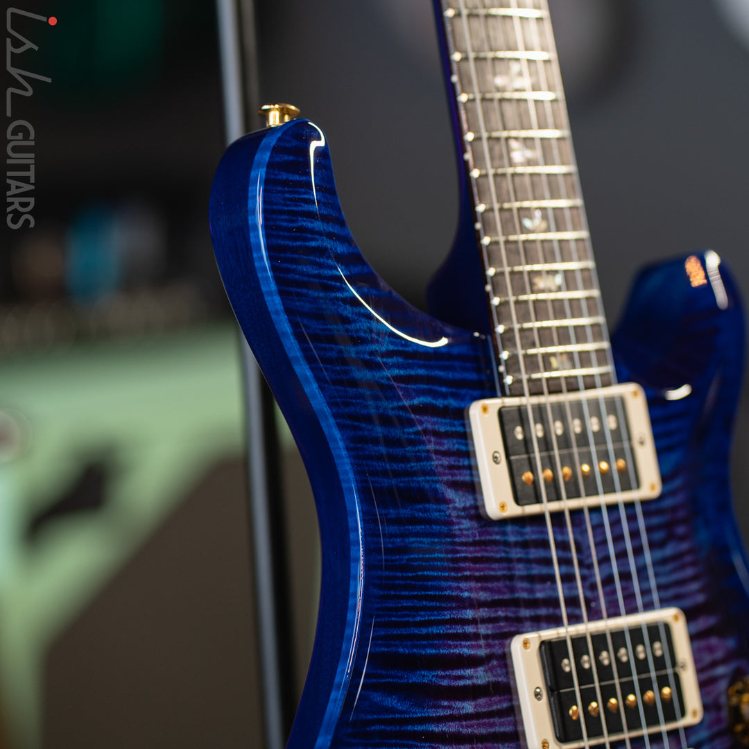 PRS Custom 24 35th Anniversary Violet Blue Burst Wrap 10 Top