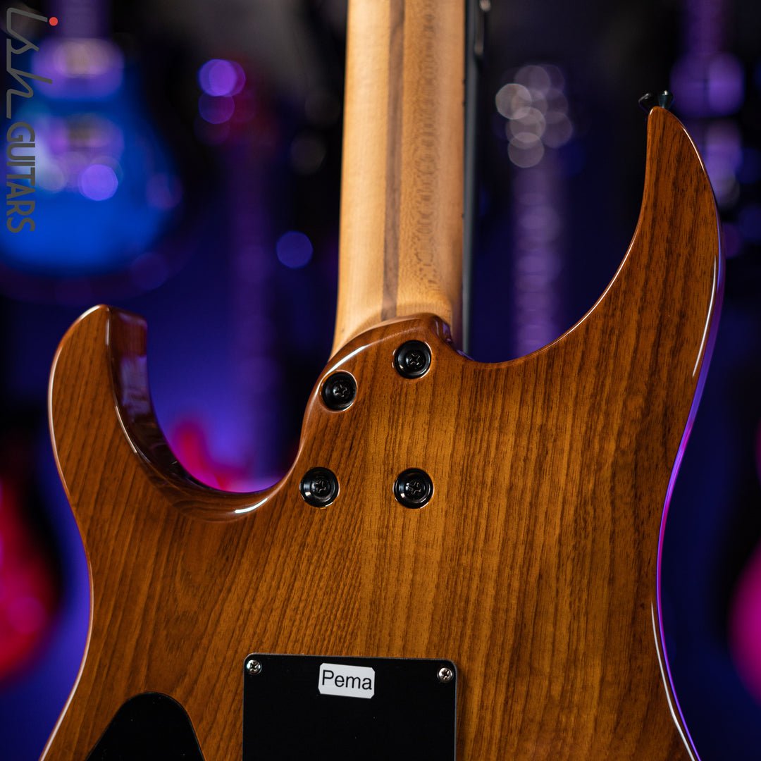 LSL “Pema” XT4-DX 5A Curly Mango Faded Iced Tea Burst