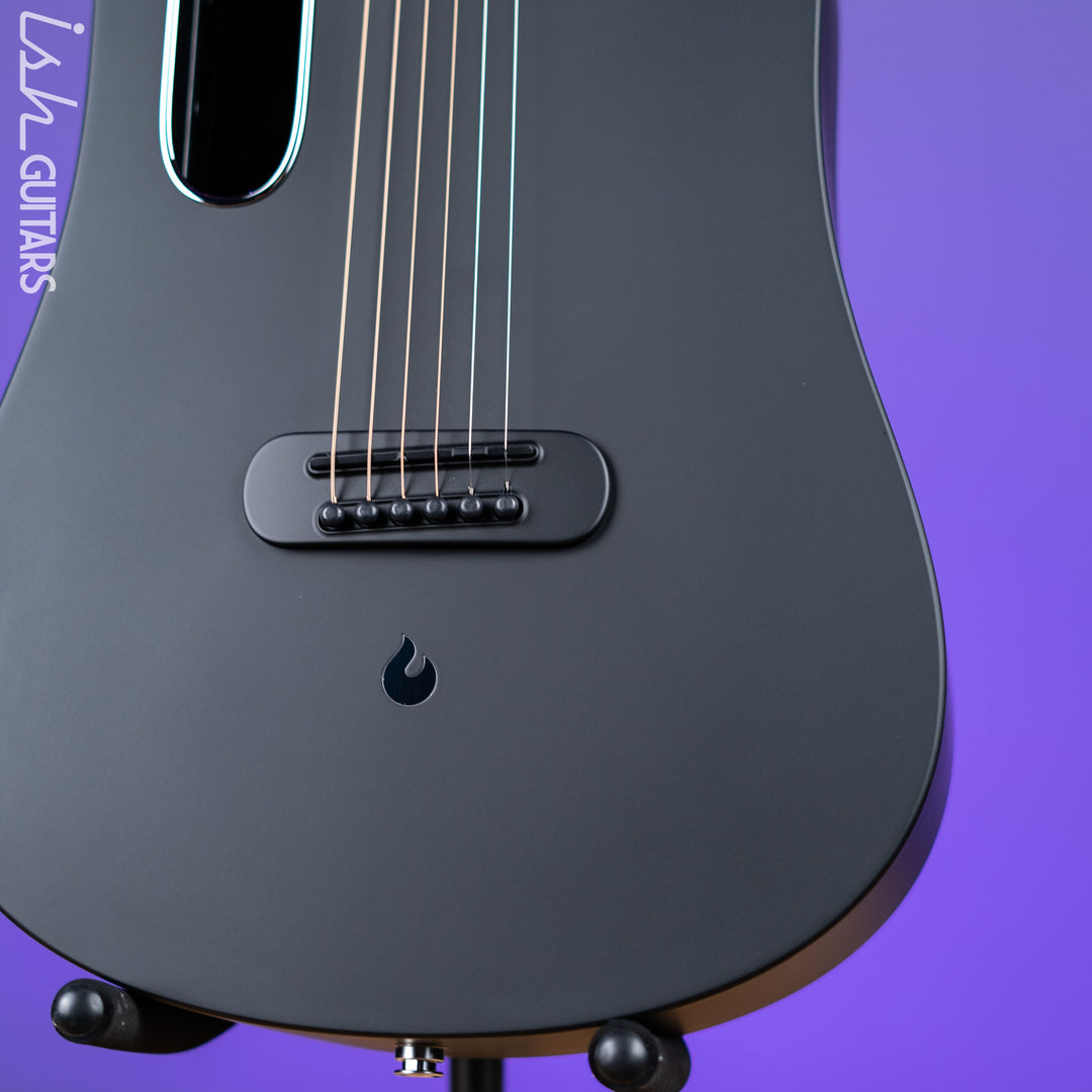 Lava Music Blue Lava Smart Acoustic Guitar Midnight Black 36" w/ Lite Bag