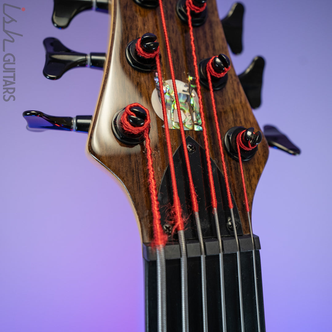 2010s Wolf S10-6 Lined Fretless Bass Rosewood Top