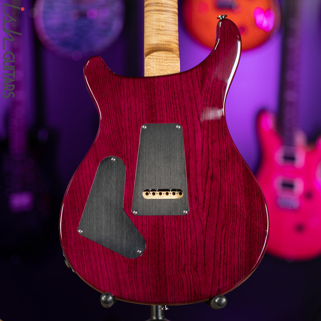 PRS Custom 24 Wood Library Aquabluex Purple Burst One Piece 10 Top Quilt