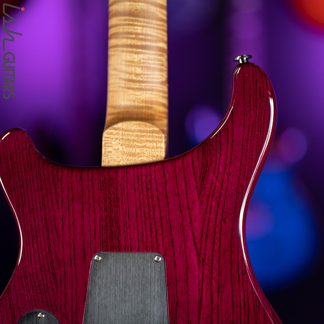 PRS Custom 24 Wood Library Aquabluex Purple Burst One Piece 10 Top Quilt