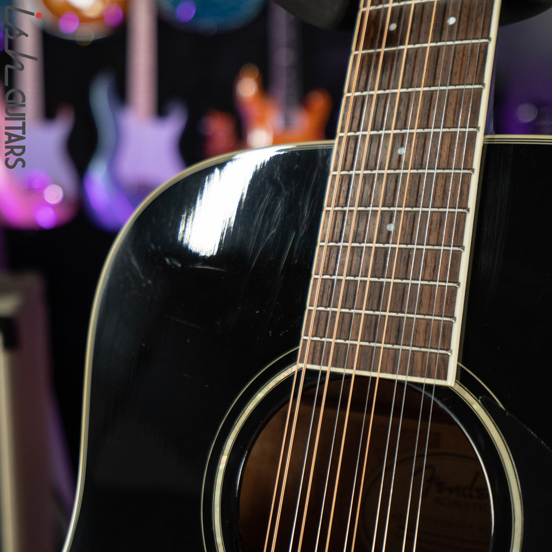 Fender CD-160SE 12 String Dreadnought Acoustic Guitar Black