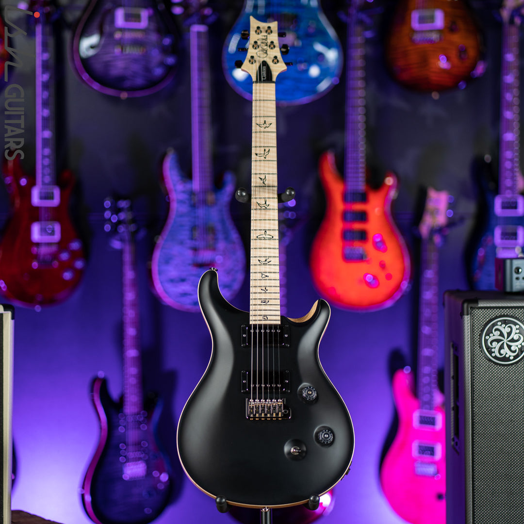 PRS Custom 24 Wood Library Black Opaque Satin Figured Maple