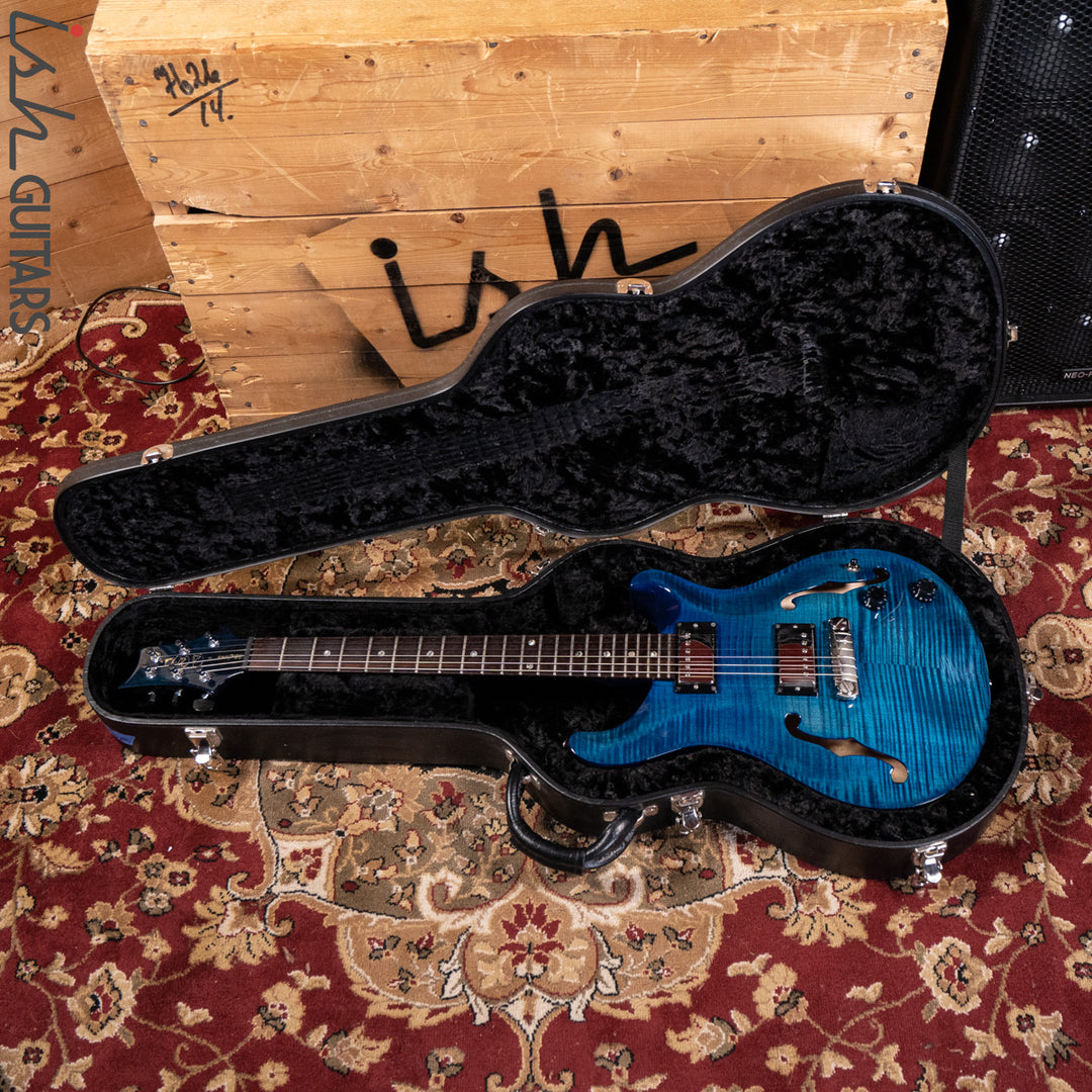 2003 PRS McCarty Hollowbody II Whale Blue 10 Top
