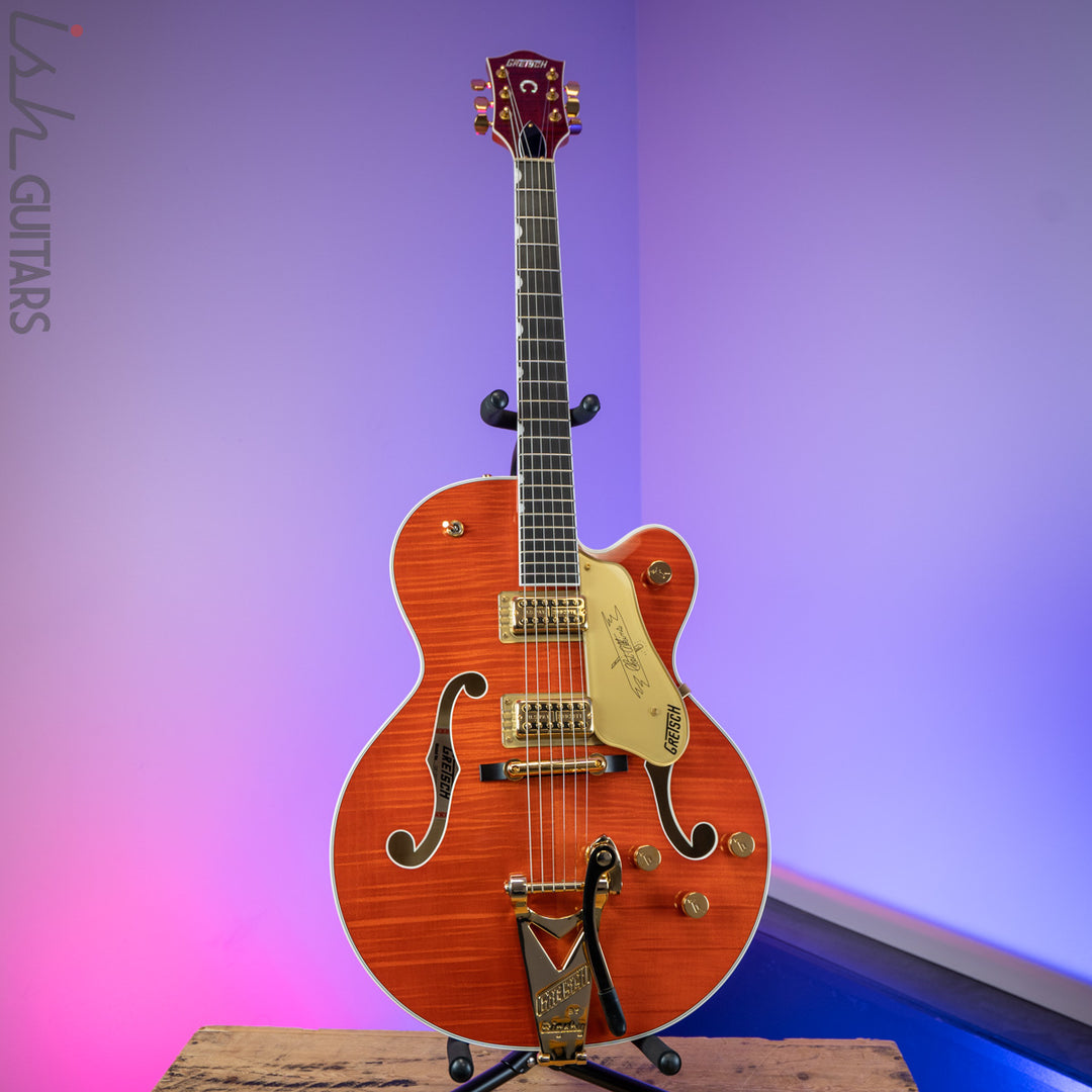 2018 Gretsch G6120TFM Nashville Chet Atkins Orange Stain