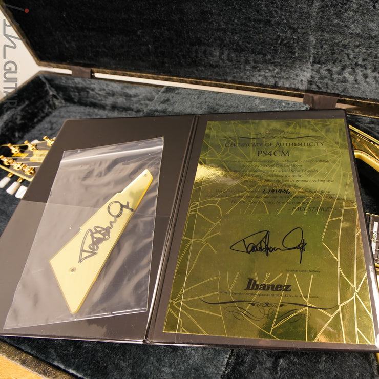 Ibanez Paul Stanley Signature PS4CM Gold Cracked Mirror Guitar Signed and Limited