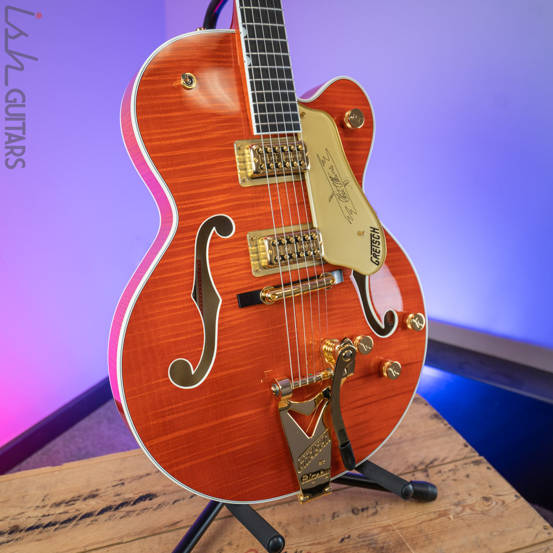 2018 Gretsch G6120TFM Nashville Chet Atkins Orange Stain