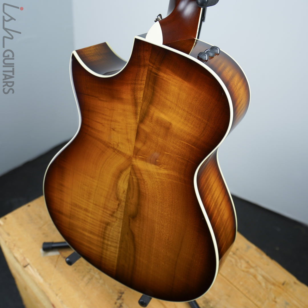Taylor BTO Custom Shop Grand Concert 12 Fret Florentine Torrefied Spruce Myrtlewood