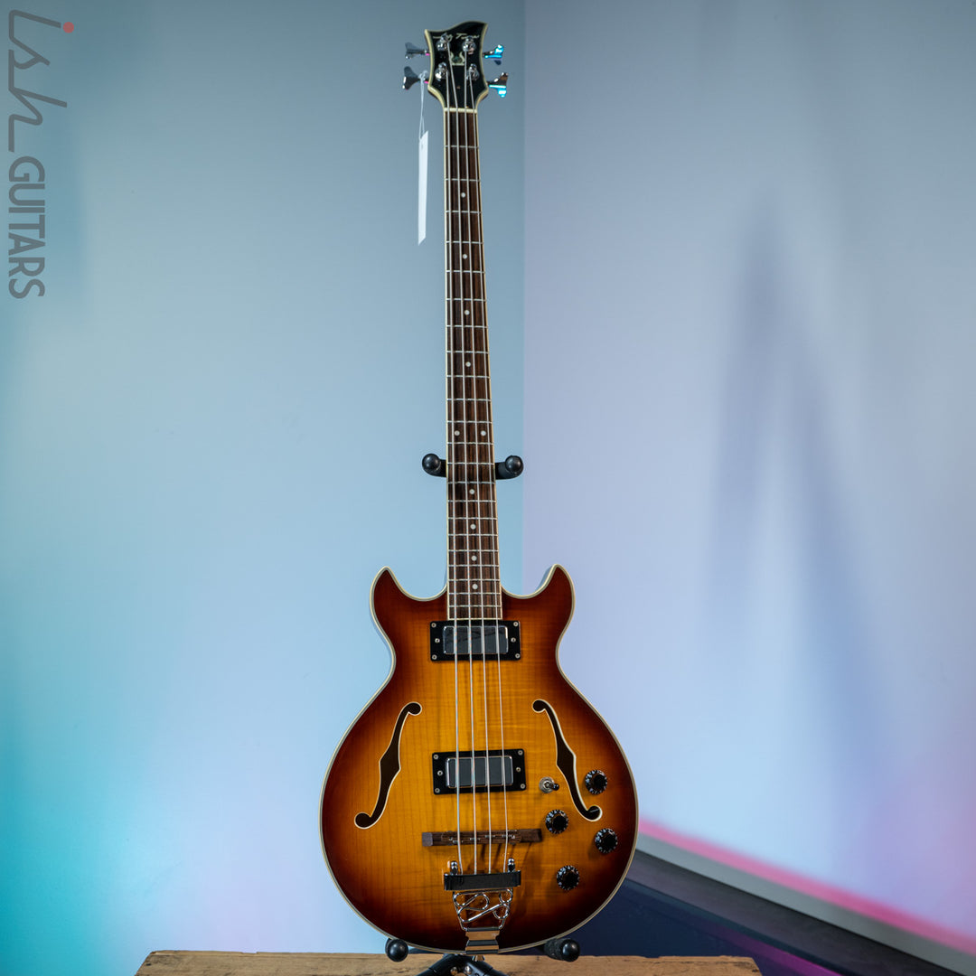Jay Turser Semi-Hollow Bass Sunburst
