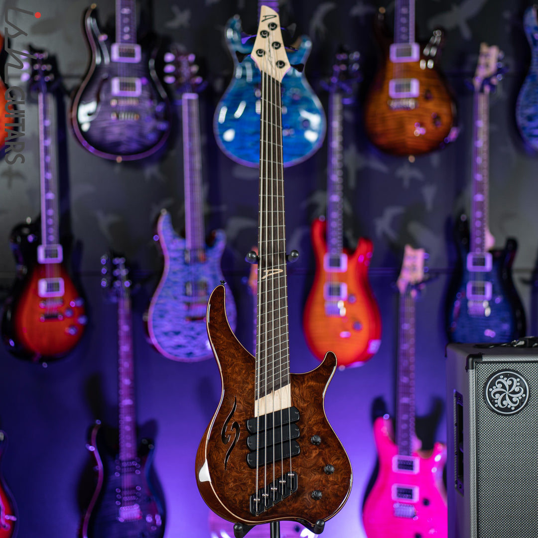 Dingwall Afterburner II 5-String Redwood Natural to Antique Burst