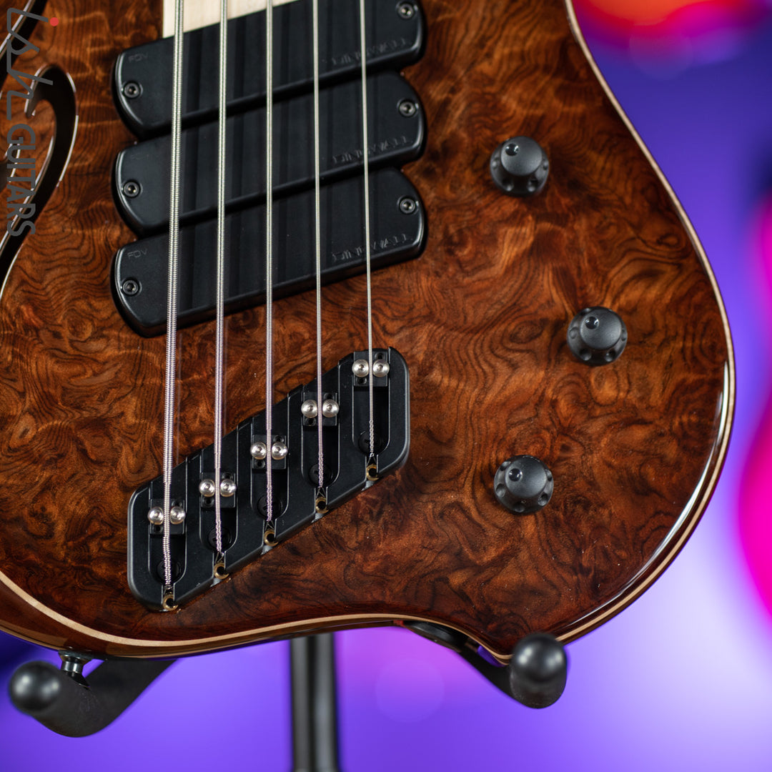 Dingwall Afterburner II 5-String Redwood Natural to Antique Burst