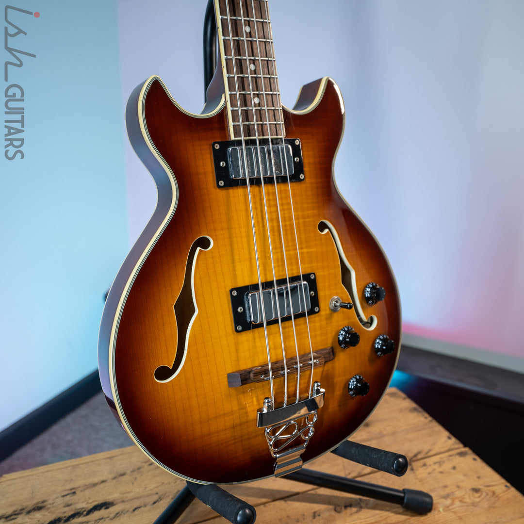 Jay Turser Semi-Hollow Bass Sunburst