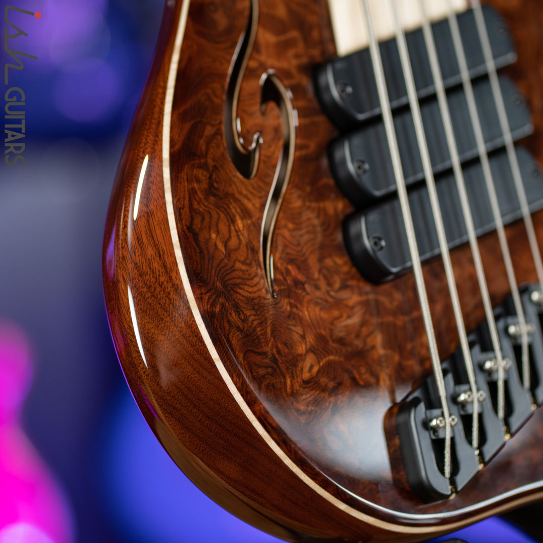 Dingwall Afterburner II 5-String Redwood Natural to Antique Burst