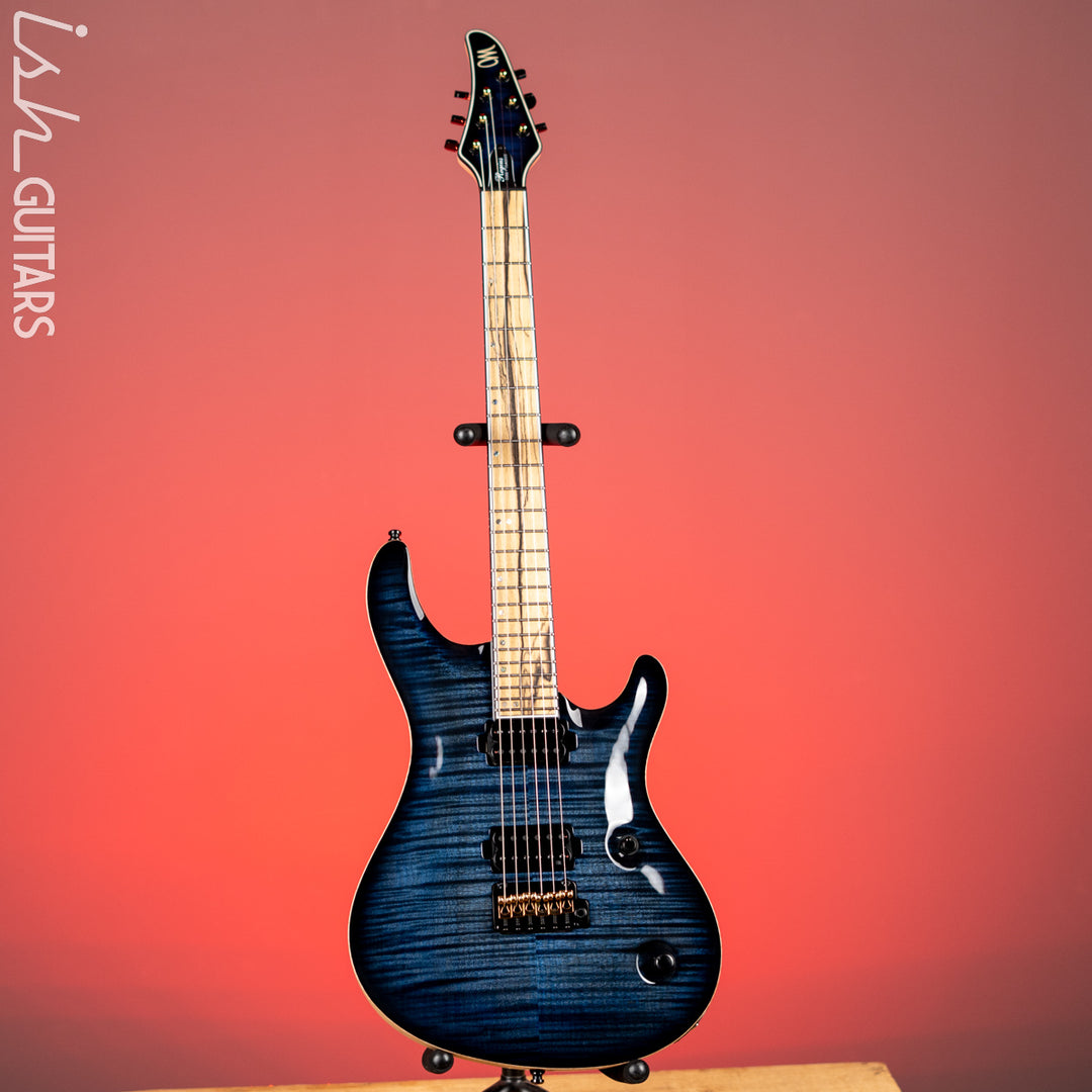 Mayones Regius Core Classic V24 6 Trans Dirty Blue Burst Gloss