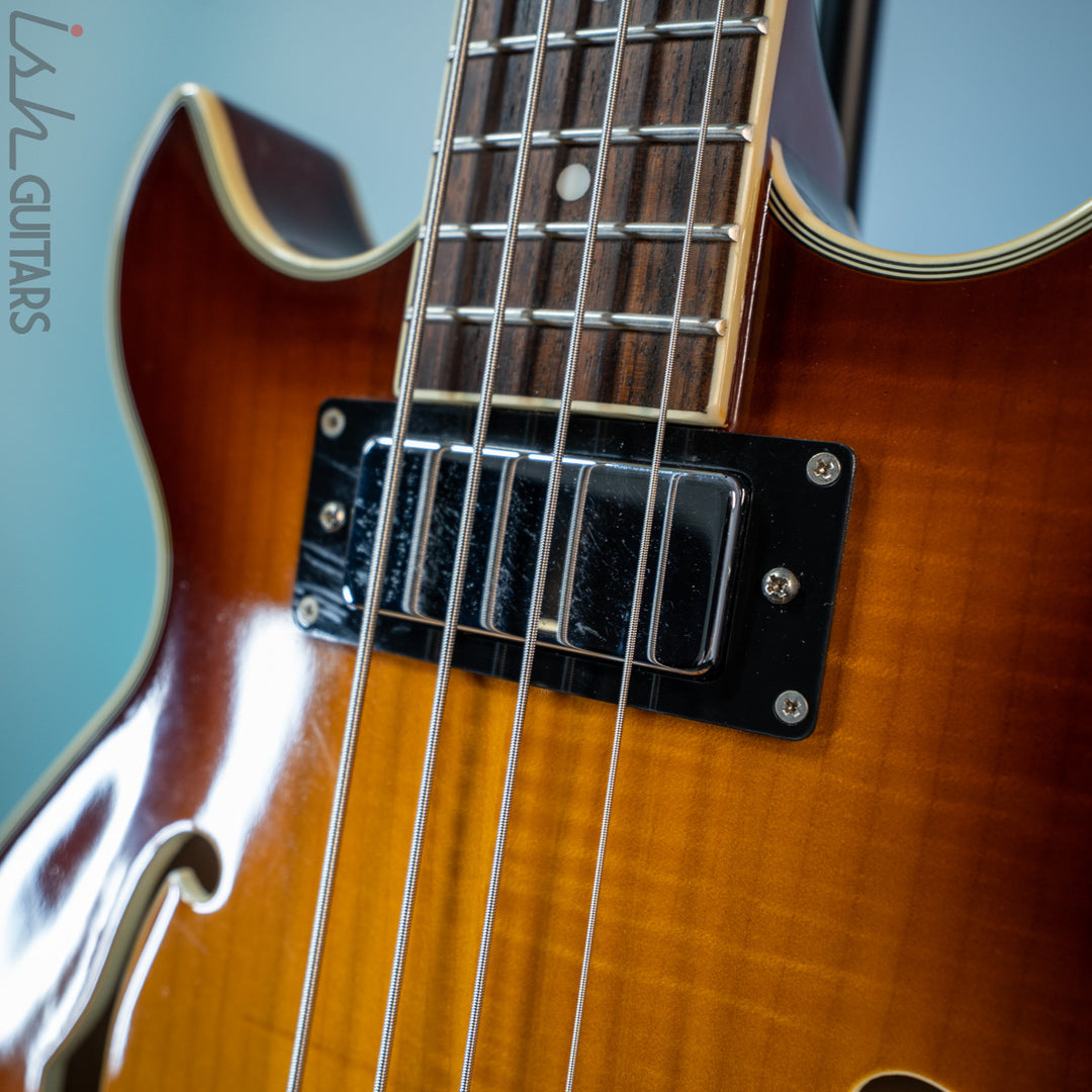 Jay Turser Semi-Hollow Bass Sunburst