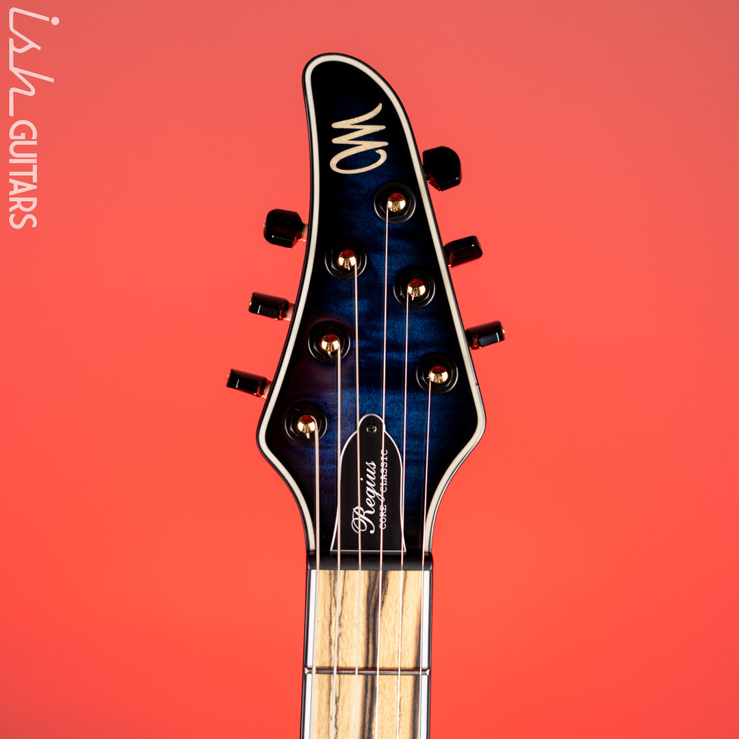 Mayones Regius Core Classic V24 6 Trans Dirty Blue Burst Gloss