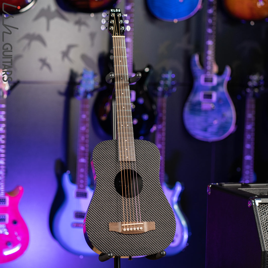 Klōs Hybrid Acoustic Travel Guitar Carbon Fiber Demo