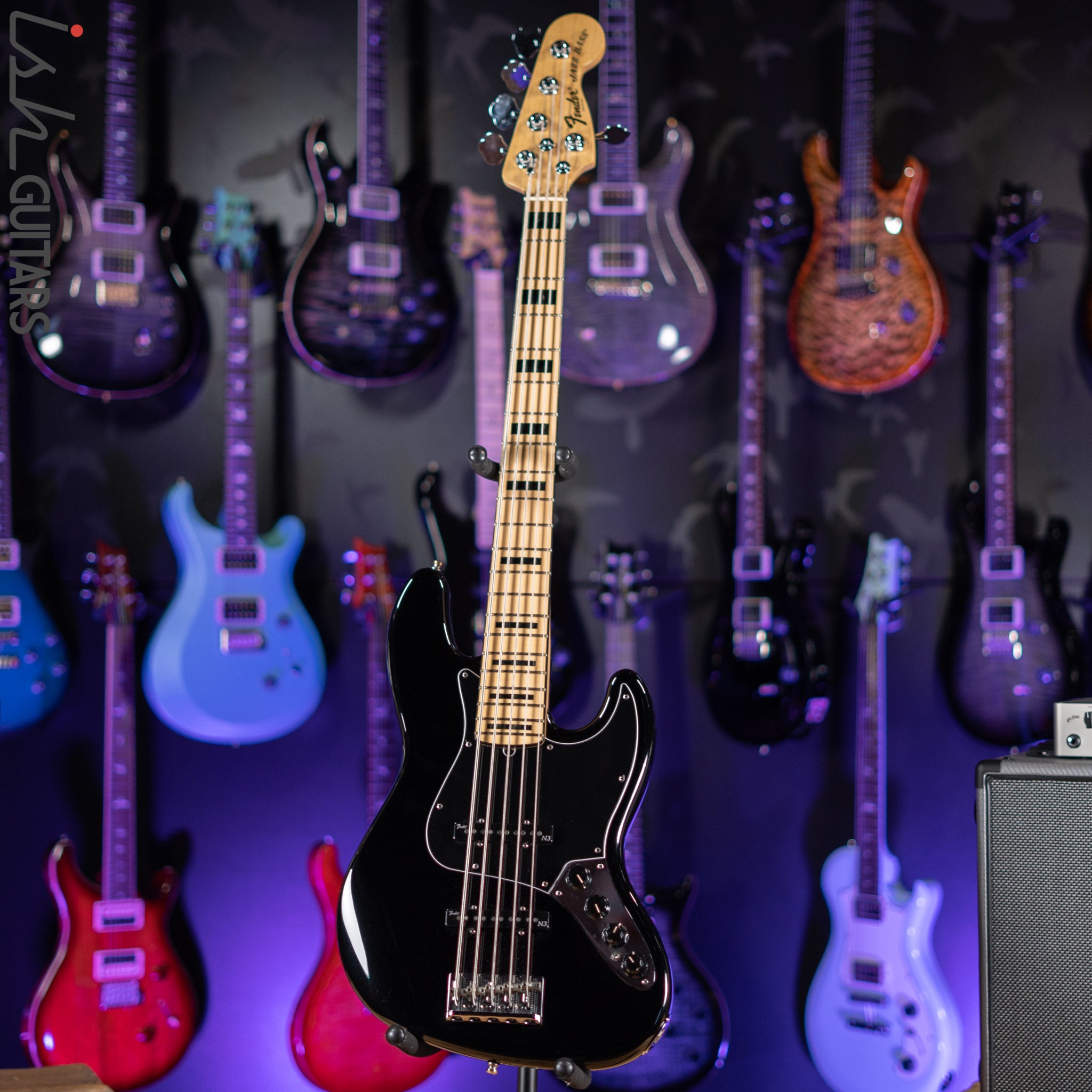 2015 Fender American Deluxe Jazz Bass Black – Ish Guitars