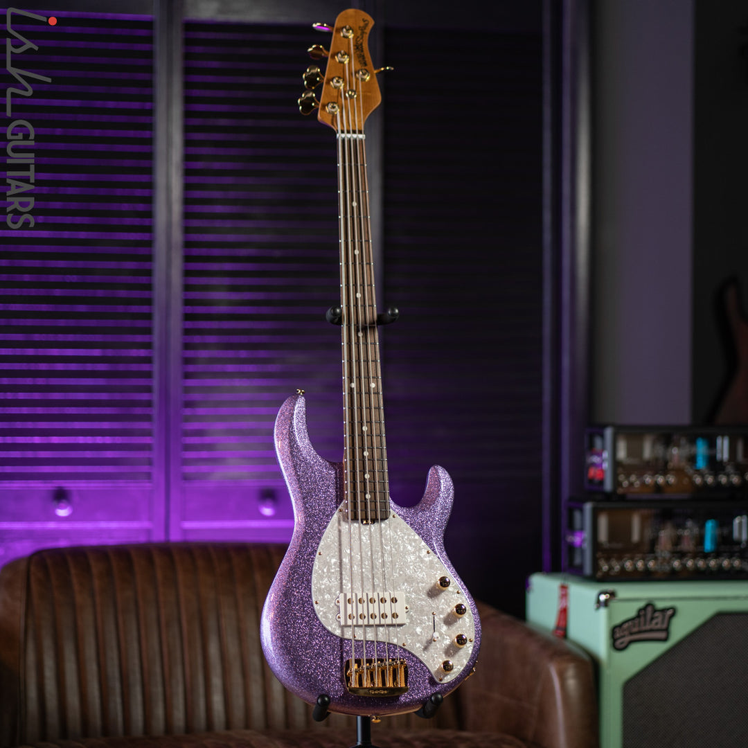 Ernie Ball Music Man Stingray 5 Special H Amethyst Sparkle Demo