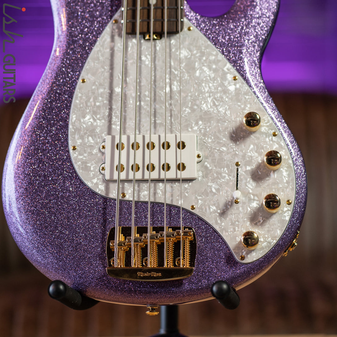 Ernie Ball Music Man Stingray 5 Special H Amethyst Sparkle Demo