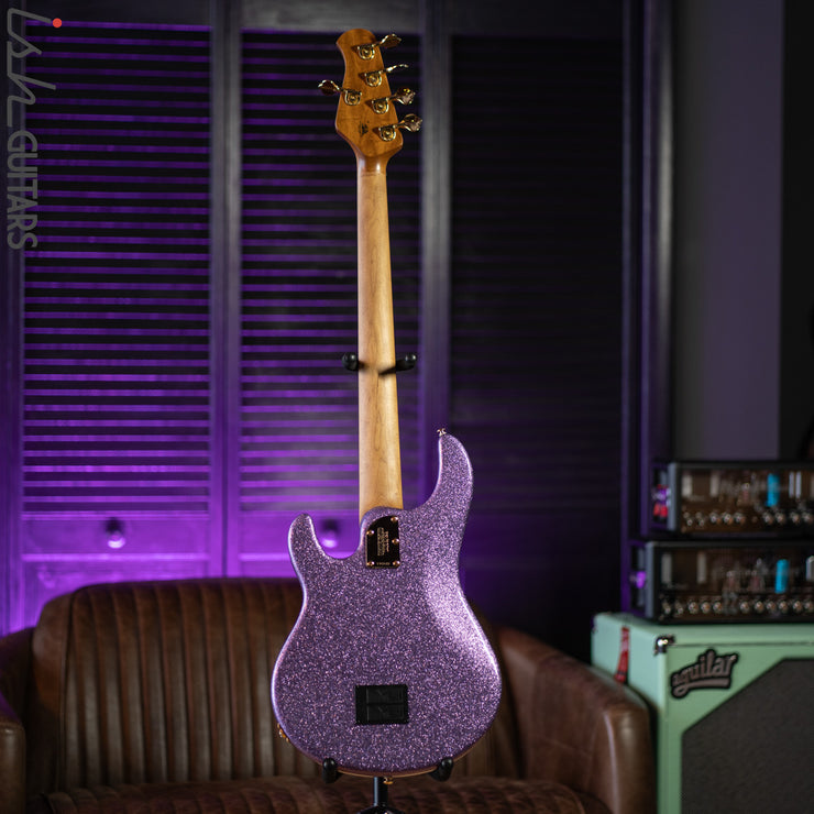 Ernie Ball Music Man Stingray 5 Special H Amethyst Sparkle Demo