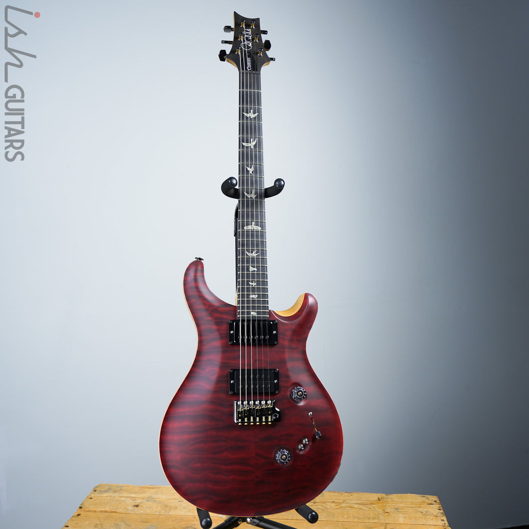 2018 Paul Reed Smith Wood Library Custom 24-08 Satin Red Tiger Quilted Maple Top Korina Body and Neck