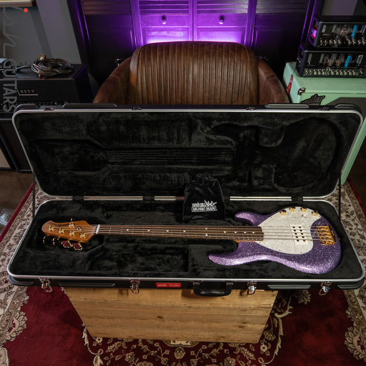 Ernie Ball Music Man Stingray 5 Special H Amethyst Sparkle Demo