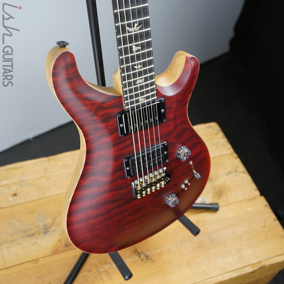 2018 Paul Reed Smith Wood Library Custom 24-08 Satin Red Tiger Quilted Maple Top Korina Body and Neck