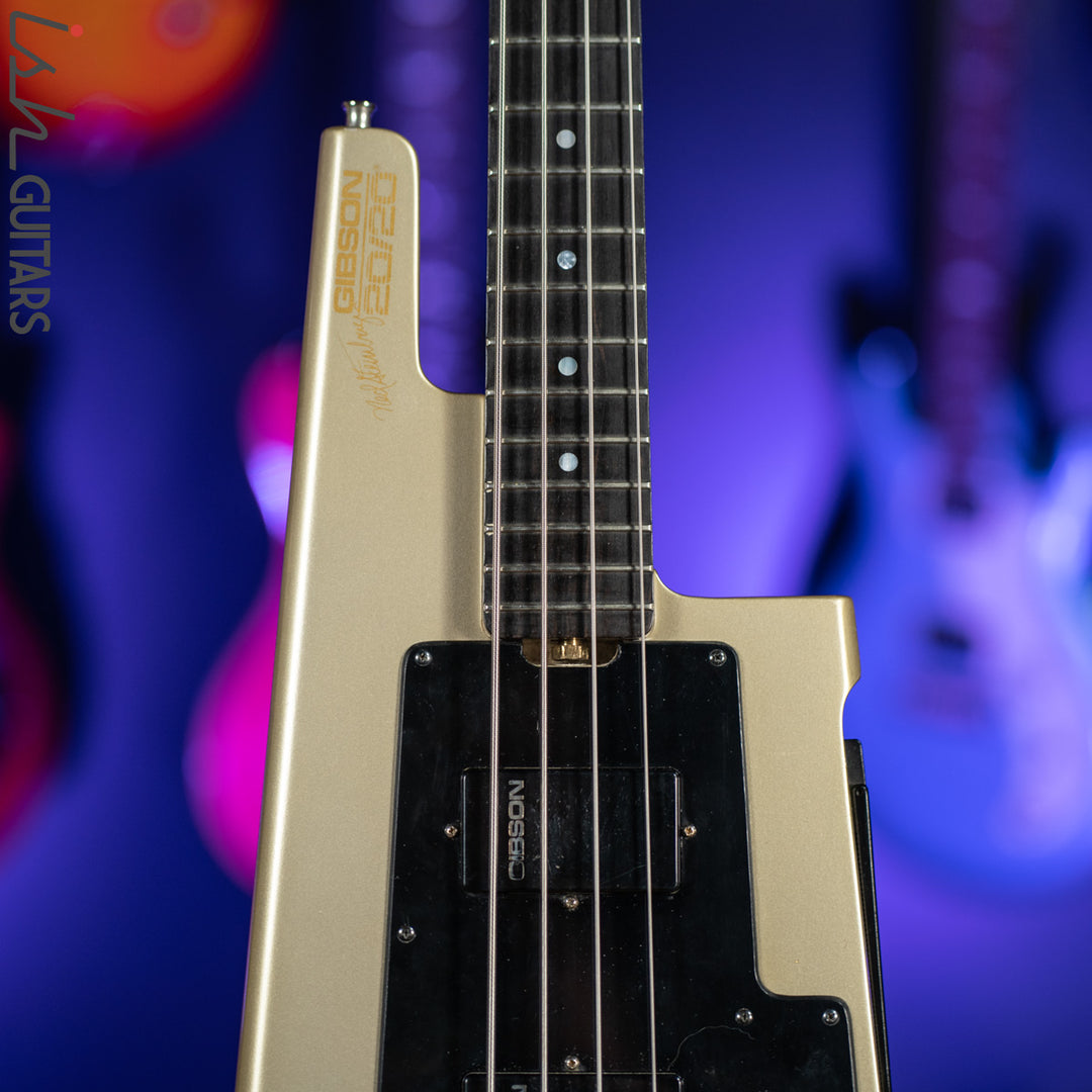 1987 Gibson 20/20 Ned Steinberger Bass Guitar RARE Silver Luna