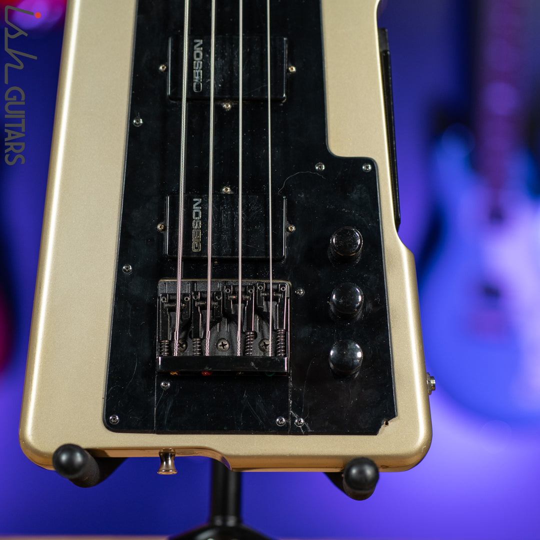 1987 Gibson 20/20 Ned Steinberger Bass Guitar RARE Silver Luna
