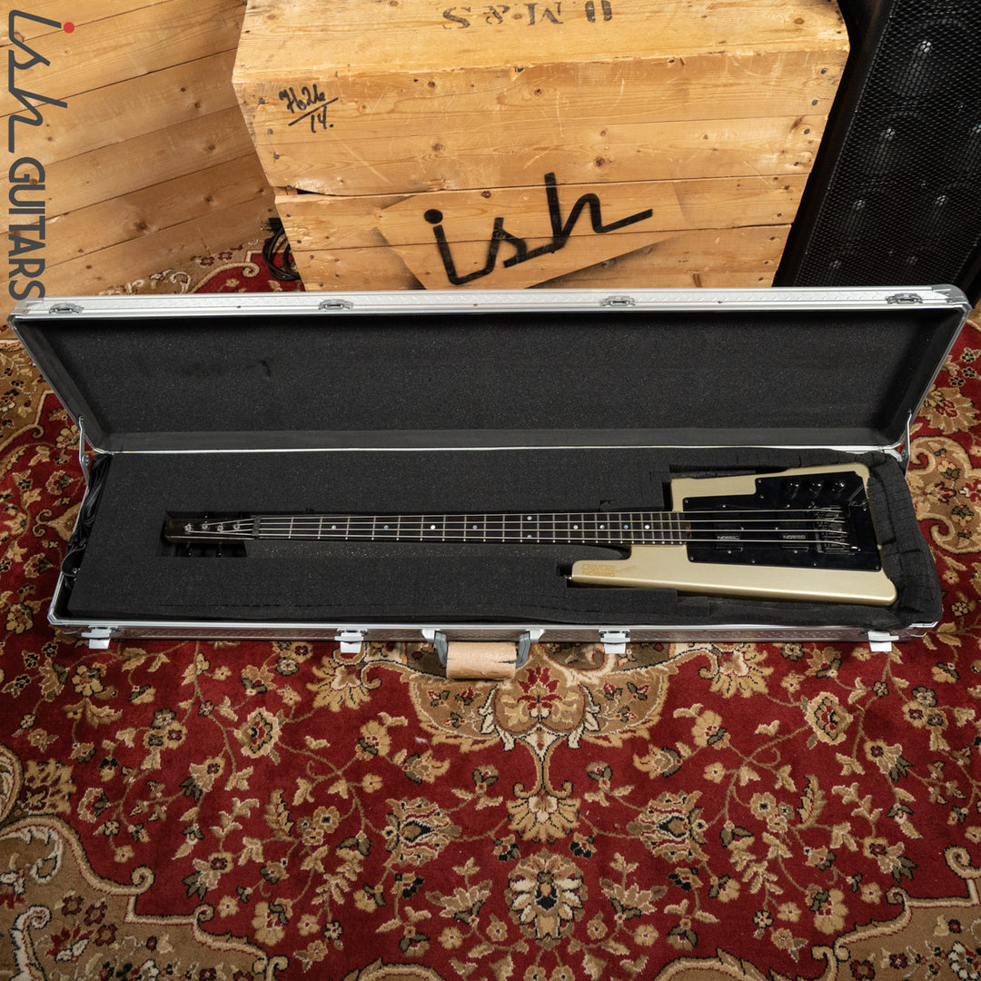 1987 Gibson 20/20 Ned Steinberger Bass Guitar RARE Silver Luna