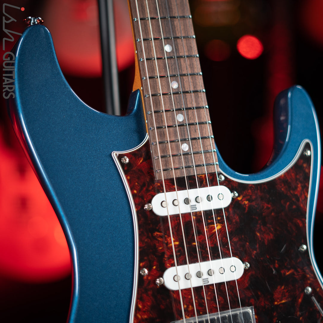 Ibanez AZ2204N Prestige Electric Guitar Prussian Blue Metallic Demo