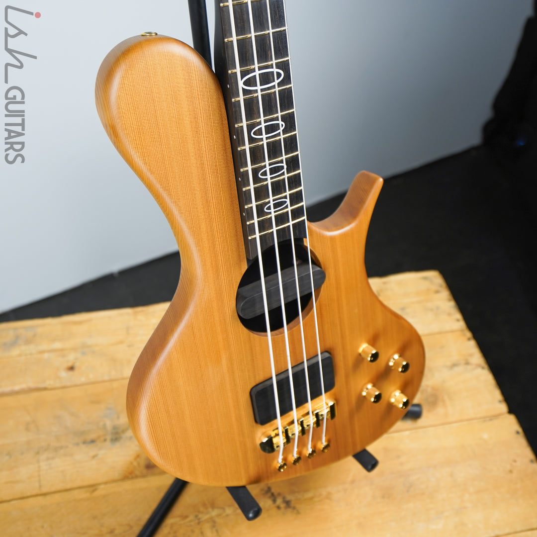 Ritter R8 Singlecut Acoustic Hollowbody Bass Piezo - First Ever! Redwood Body