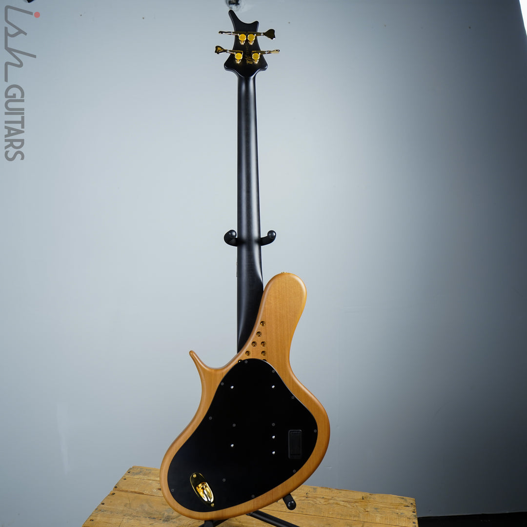 Ritter R8 Singlecut Acoustic Hollowbody Bass Piezo - First Ever! Redwood Body
