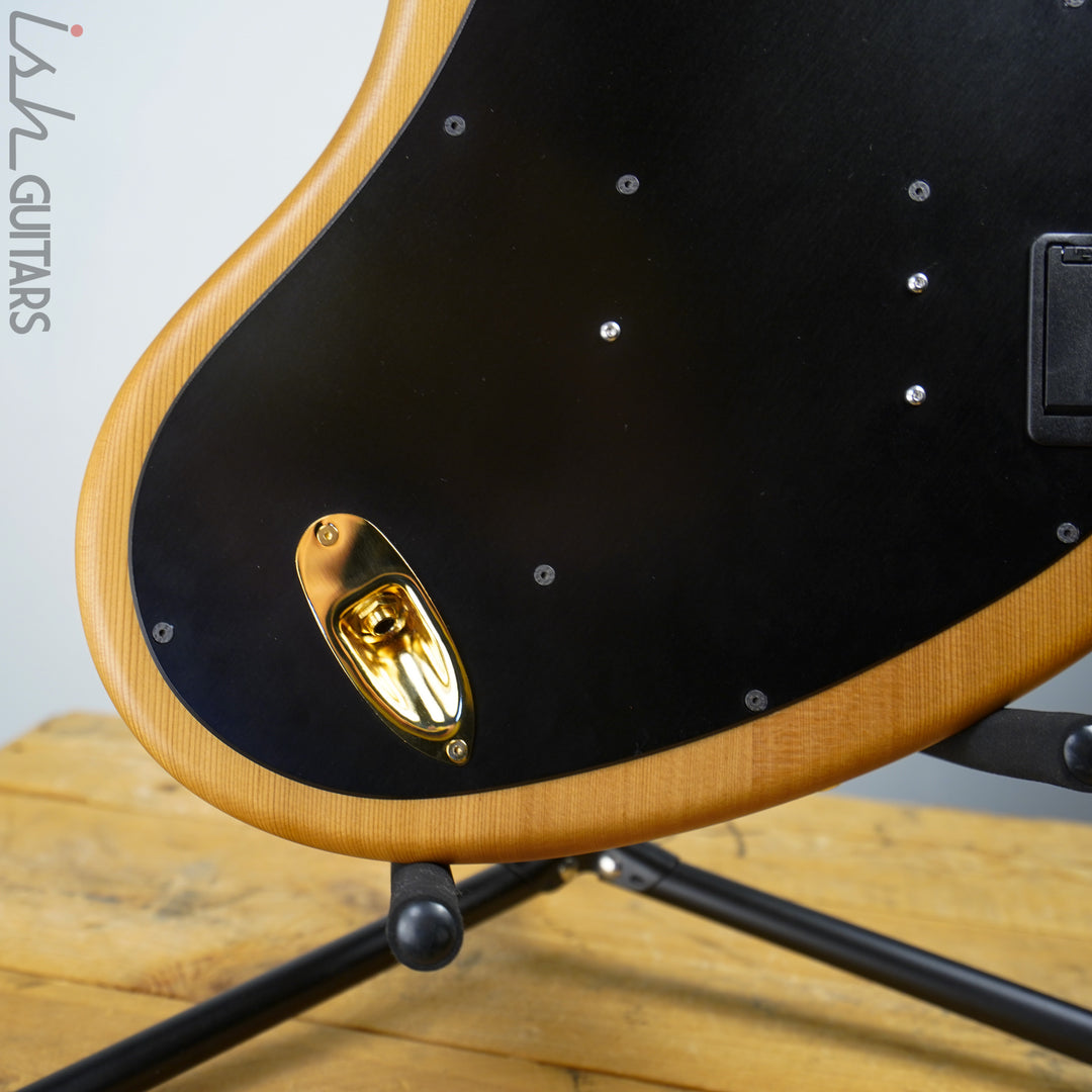 Ritter R8 Singlecut Acoustic Hollowbody Bass Piezo - First Ever! Redwood Body