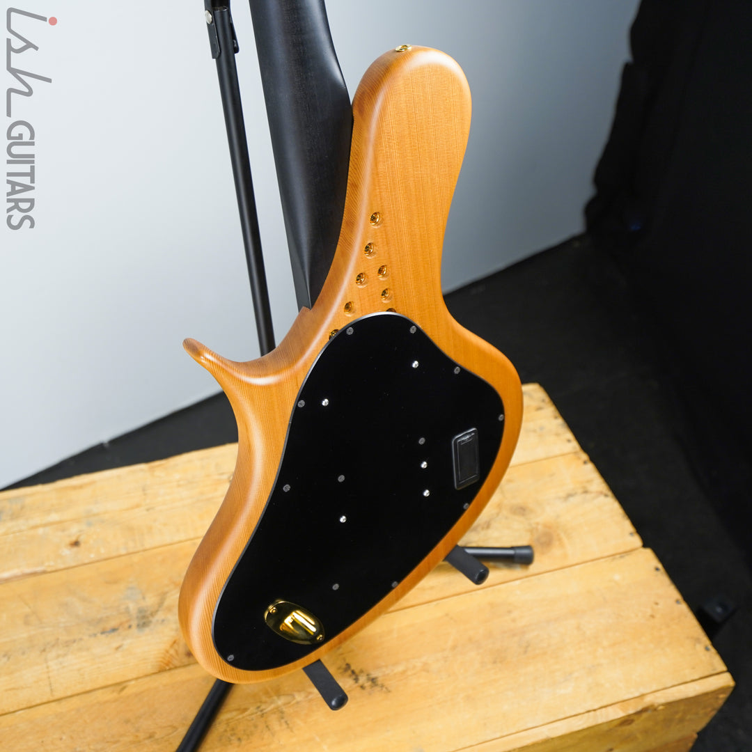 Ritter R8 Singlecut Acoustic Hollowbody Bass Piezo - First Ever! Redwood Body