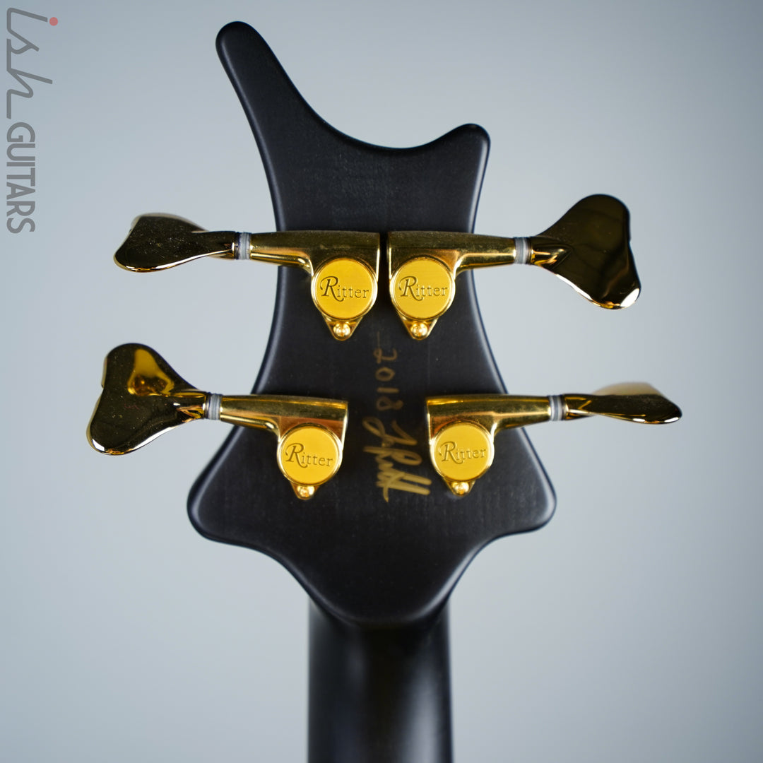 Ritter R8 Singlecut Acoustic Hollowbody Bass Piezo - First Ever! Redwood Body