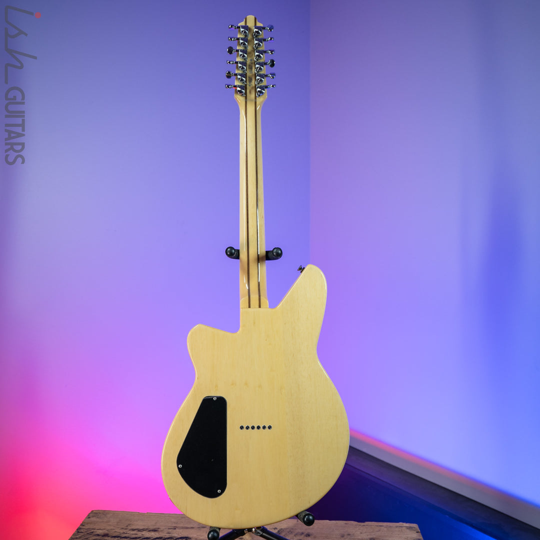 2017 Reverend Airwave 12 String Guitar Natural Teardrop Tuxedo Case