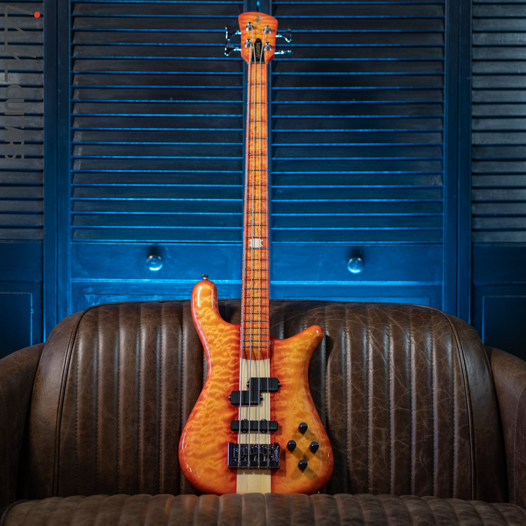 Spector USA NS-2 Ish Exclusive Blood Orange Burst Quilt Maple Store Demo