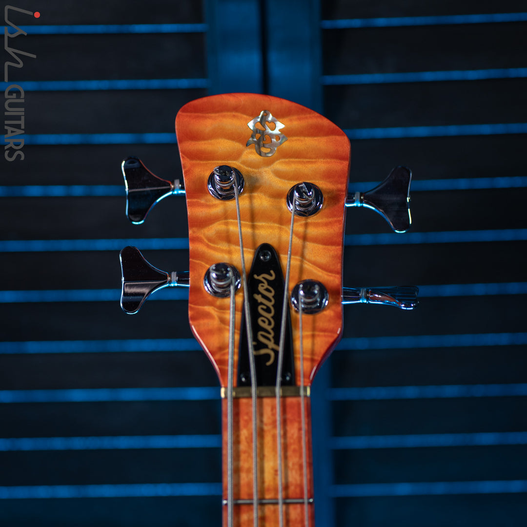 Spector USA NS-2 Ish Exclusive Blood Orange Burst Quilt Maple Store Demo
