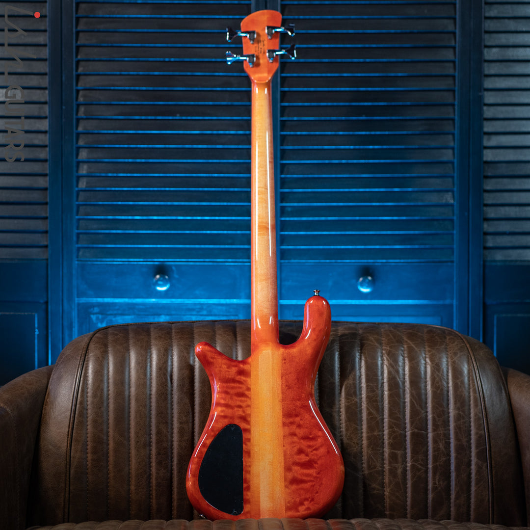 Spector USA NS-2 Ish Exclusive Blood Orange Burst Quilt Maple Store Demo