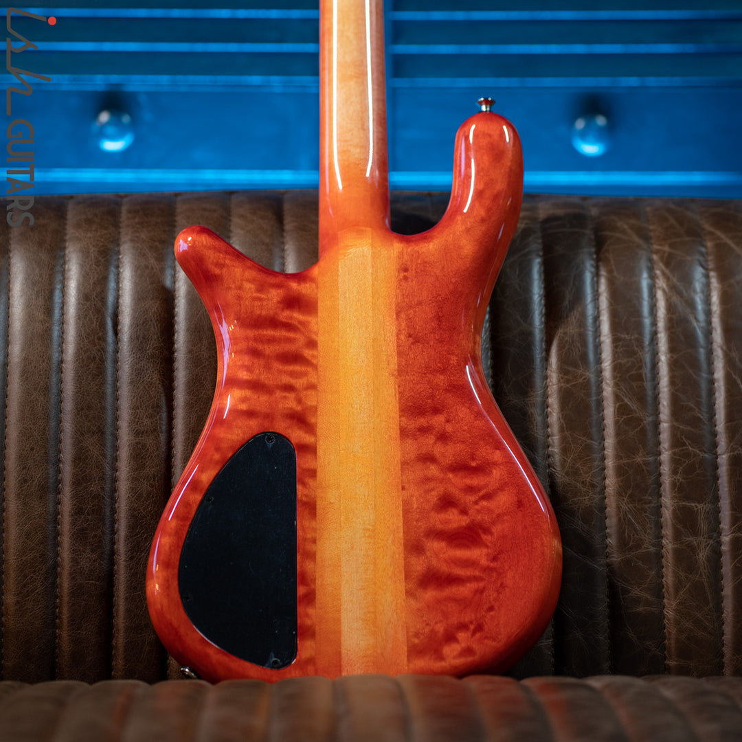 Spector USA NS-2 Ish Exclusive Blood Orange Burst Quilt Maple Store Demo