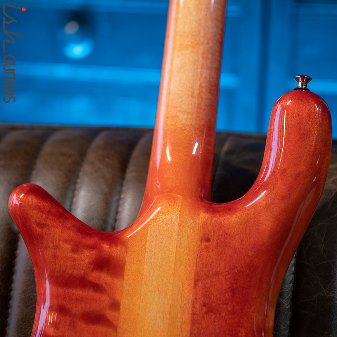 Spector USA NS-2 Ish Exclusive Blood Orange Burst Quilt Maple Store Demo