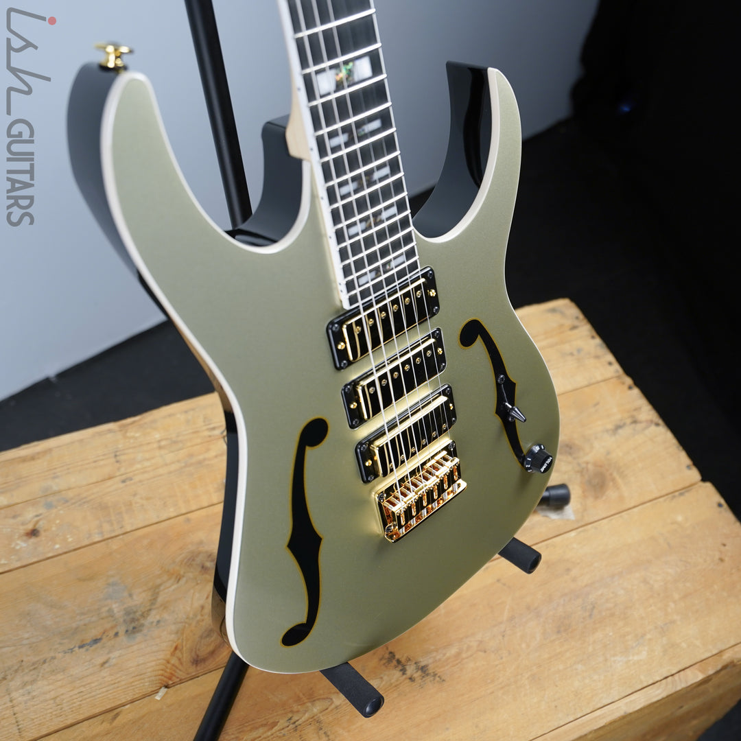 2020 Ibanez Paul Gilbert PGM333 Limited Edition 30th Anniversary Champagne Gold
