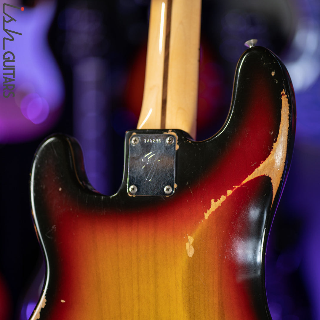 1973-74 Fender Precision Bass Sunburst w/ New Fender USA Neck
