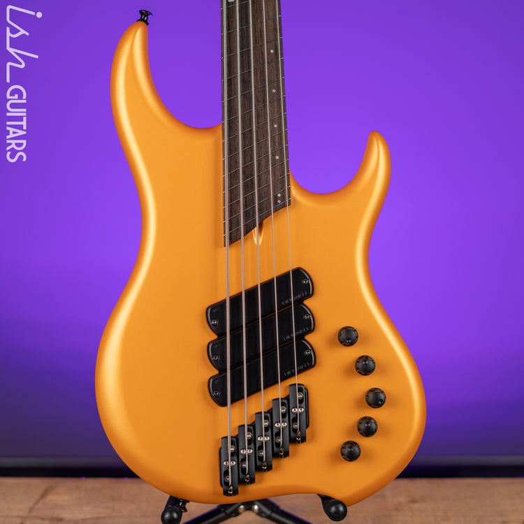 Dingwall Lee Sklar Signature 5-String Bass Matte Lambo Orange – Ish Guitars